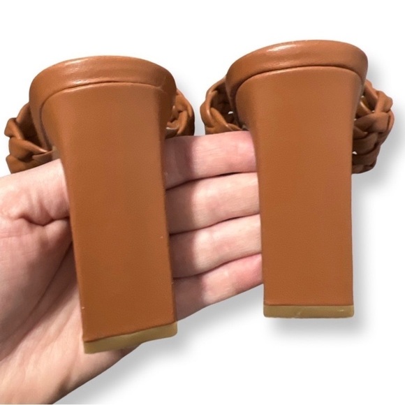 MUDD Woman’s Brown Braided High Heeled Sandals Size 7 - Picture 5 of 7